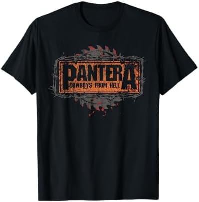 Amazon.com: Pantera Official Cowboys from Hell Cover Fire T-Shirt